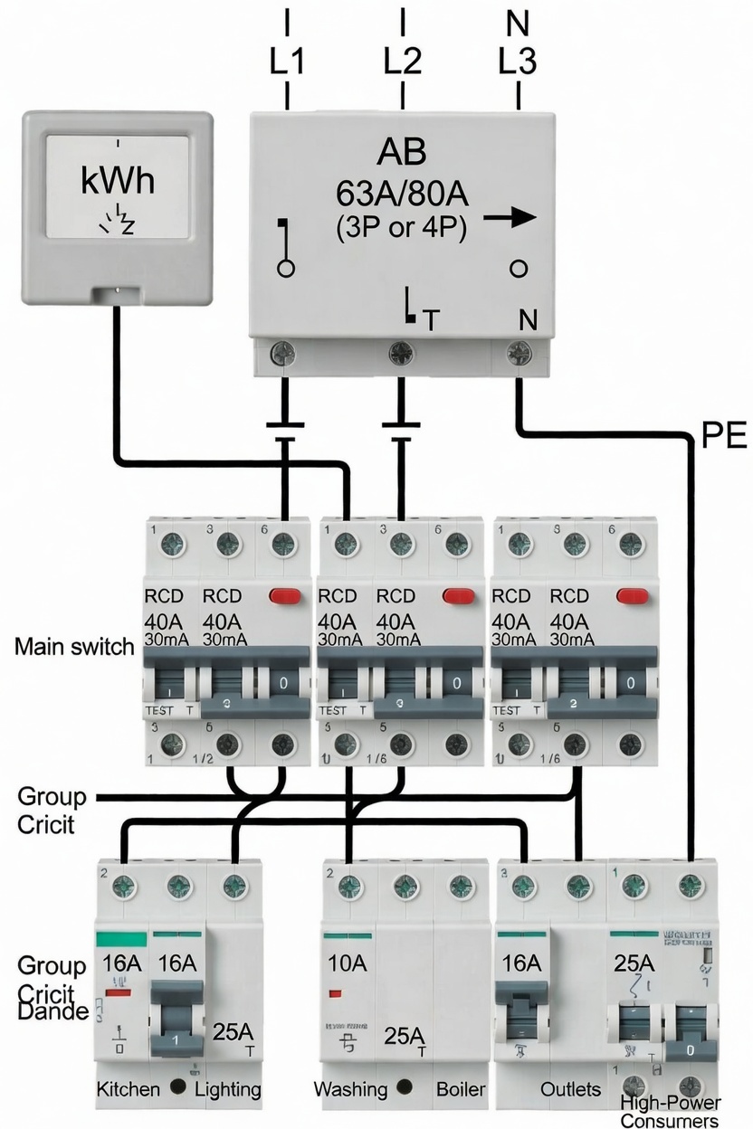 Однолинейная схема — пример 2