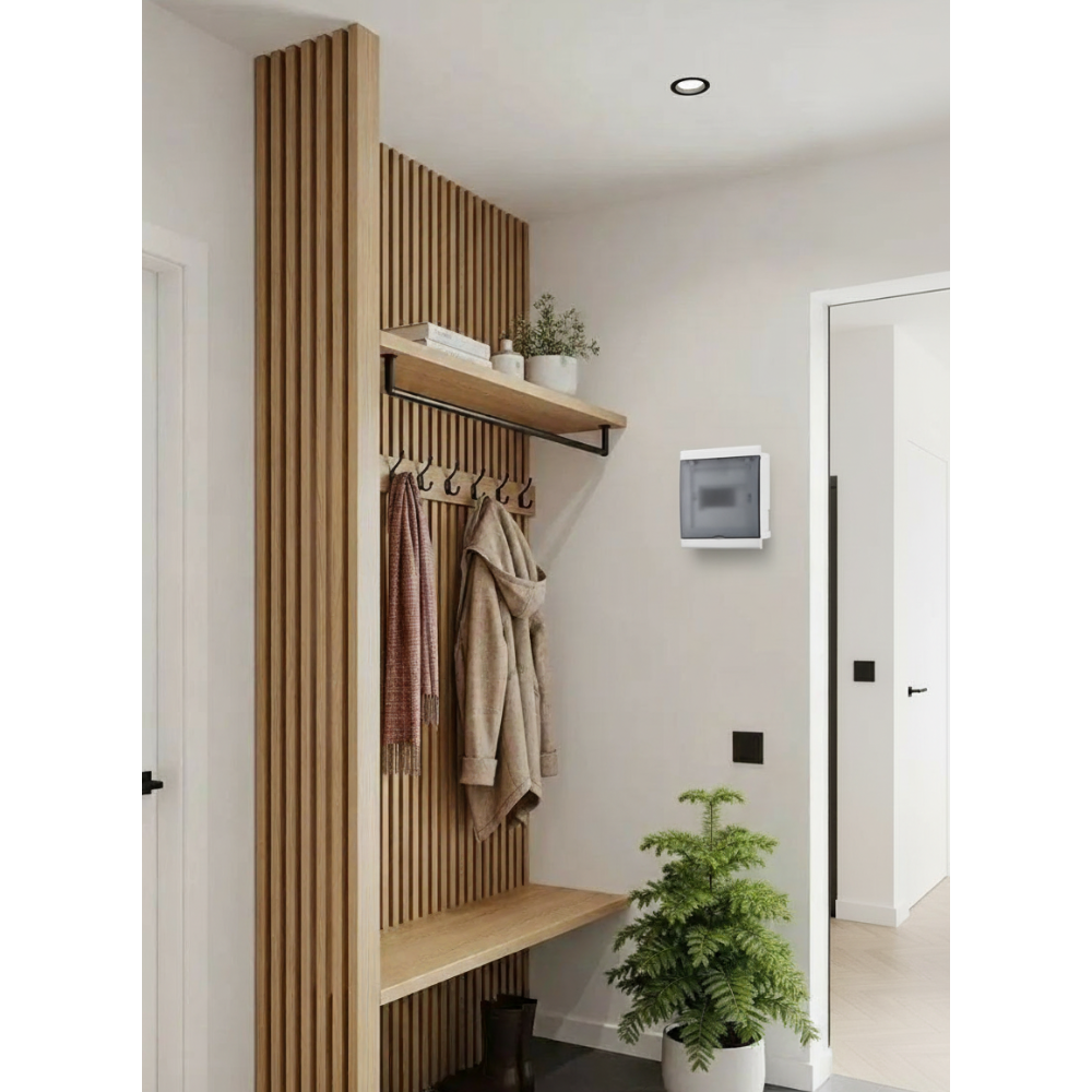 Электрощиток в нише стены